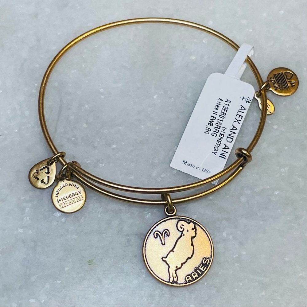 Alex and Ani NWT Aries Adjustable Bangle Bracelet 384